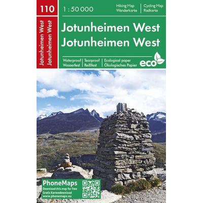 Phonemaps Wander - Radkarte PM 110 Jotunheimen West, Wander - Radkarte 1:50.000, Sonstige von , KOMPASS Freytag & Berndt, 978-80-7445-426-4