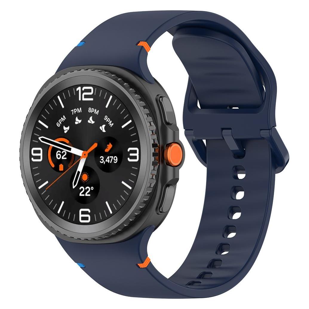 Techsuit - Watchband (W079) - Samsung Galaxy Watch8 40mm/Watch8 44mm/Watch8 Classic - Blue Depths (Silicone) (59672166)