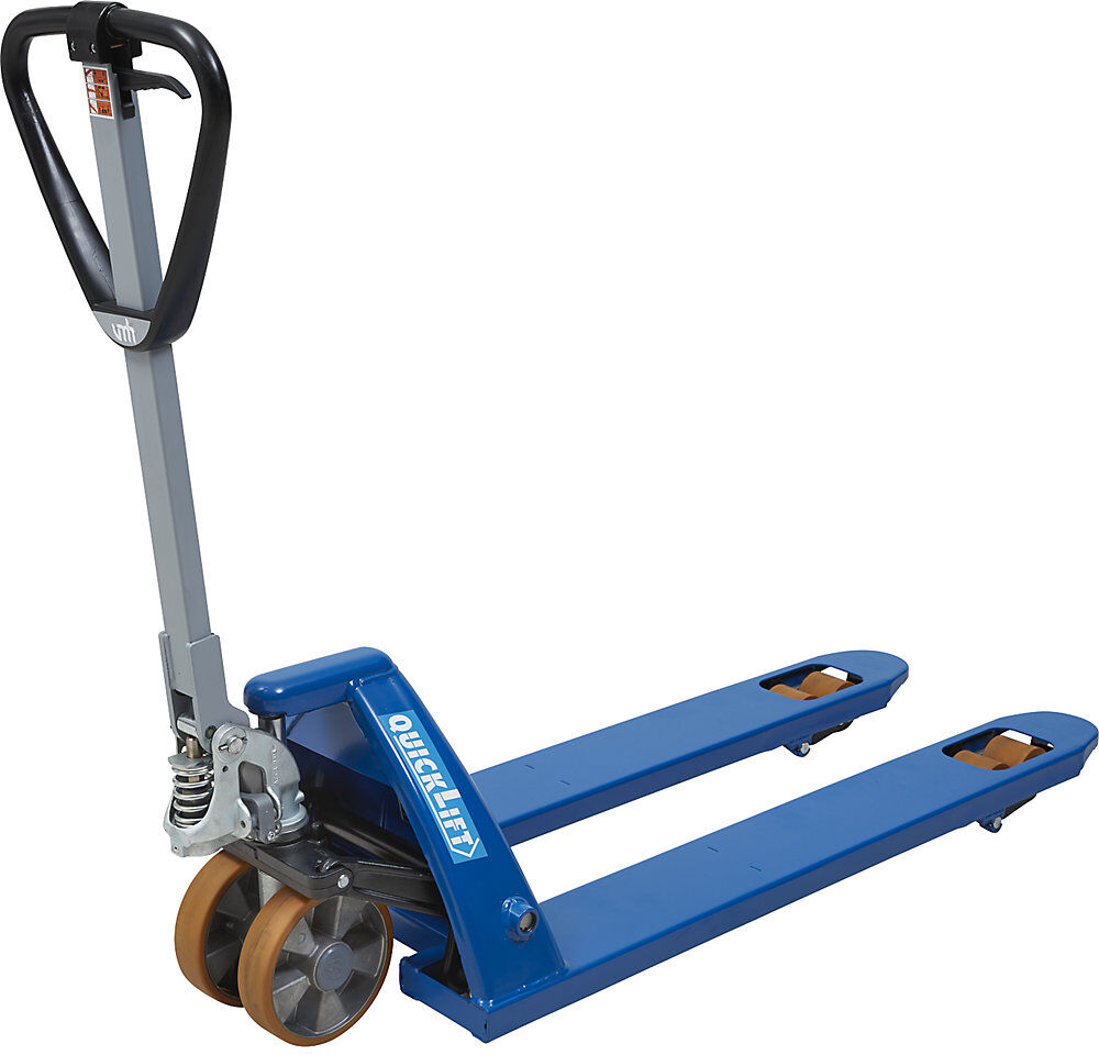 Paletthubwagen mit QuickLift, Polyurethan Rollenausstattung, Gabellänge 1150 mm eurokraft pro