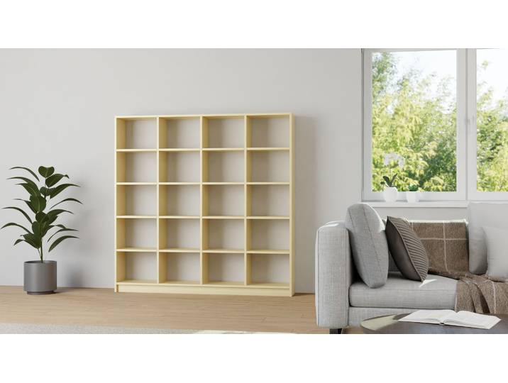 Offenes Bücherregal Ahorn (euro­päisch) Klarlack