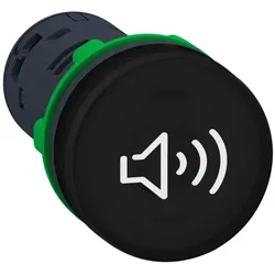 Schneider Electric XB5KSM Buzzer, Summer, Harmony XB5, Kunststoff, unbeleuchtet, schwarz, 22mm, 90dB, 230V AC