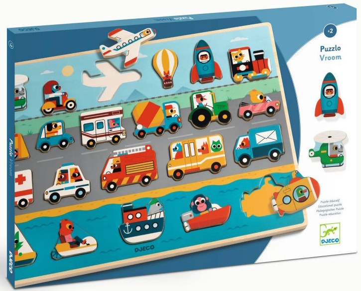 Puzzle Puzzlo Vroom - Djeco