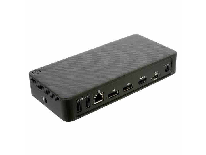 Targus DOCK460EUZ, Avec fil, USB4, 100 W, 3,5 mm, 2500 Mbit/s, Noir