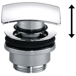 Avenarius Design-Schaftventil eckig, DN 32, mit Verschluß, Serie Univ. 9004204010