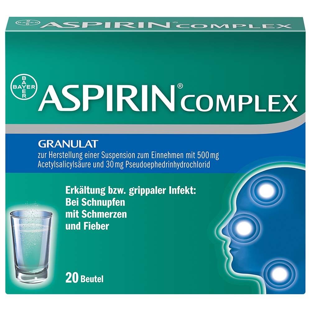 Aspirin Complex Btl.m.Gran.z.Herst.e.Susp.z.Einn. 20 St Granulat