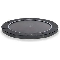 Exit Dynamic ebenerdiges sports Trampolin ø427cm - schwarz (427 cm)