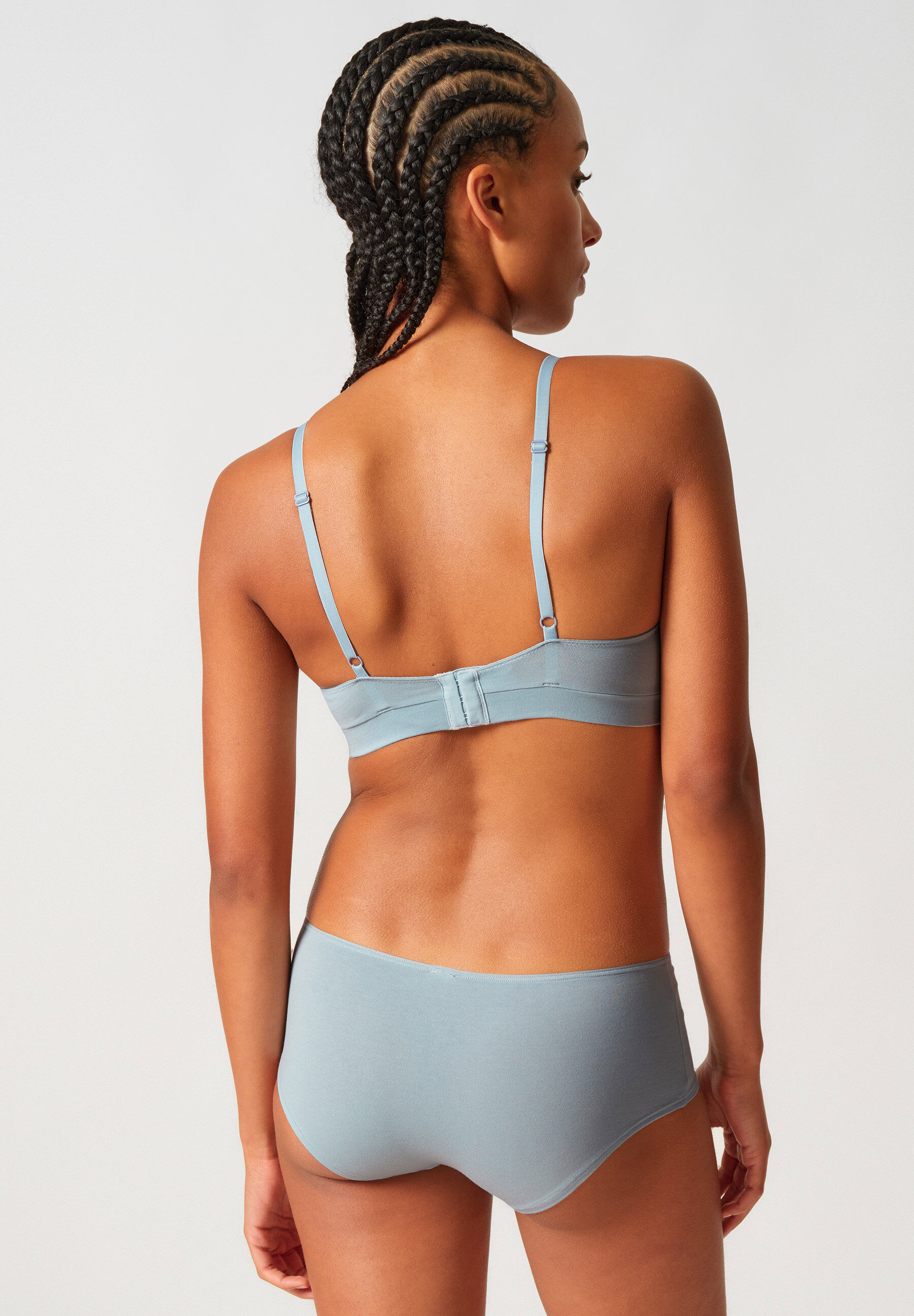 Soft-BH SKINY "SKINY ADVANTAGE Cotton Stretch", Damen, Gr. 44, N-Gr, sterling blau, Obermaterial: 95% Baumwolle, 5% Elasthan, unifarben, normal, BHs Soft-BH sterling blau 44, N-Gr