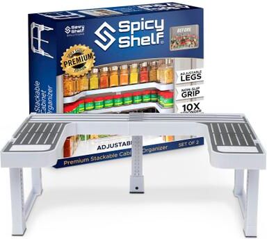 Spicy Shelf®, Set of 2 by Spicy Shelf in White