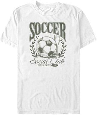 Men's Big & Tall Soccer Social Club by Mad Engine in White (Size XLT)