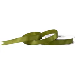Creativery 12mm Satinband 25m Schleifenband Geschenkband Deko Stoffband Bastelband Olivgrün