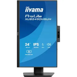iiyama 60.5cm (23,8") XUB2490HSUH-B2 16:9 HDMI+DP WebCam (1920 x 1080 Pixel, 23.80"), Monitor, Schwarz