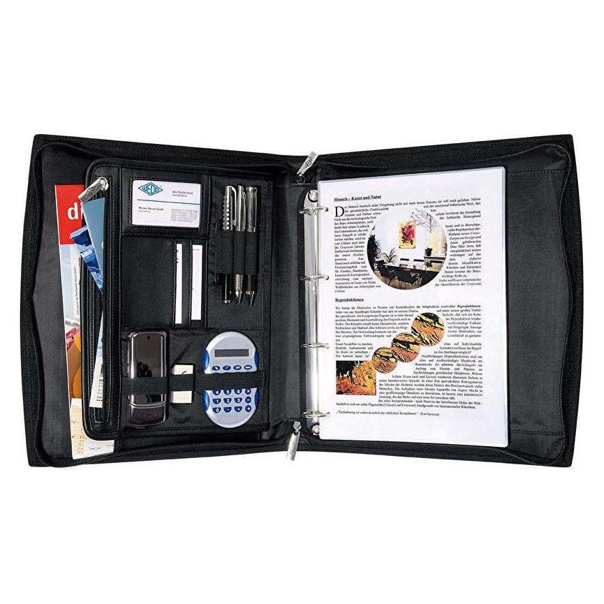 Wedo Elegance Organizer Kunstleder schwarz (A4) (58 5701)