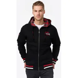 Lonsdale Herren Kapuzensweatjacke mit Reißverschluss normale Passform LANCASTER