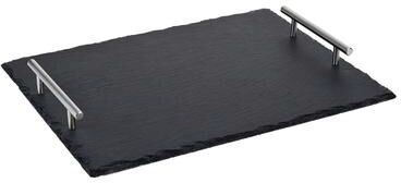 Wolfgang Puck Slate Tray with Stainless Steel Handles Model 679-689