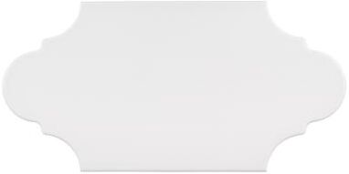 "Merola Tile Textile Basic Provenzal White 6-1/4"" x 12-3/4"" Porcelain Floor and Wall Tile"