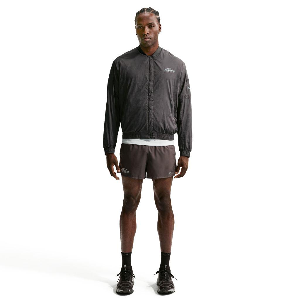 Nike Herren Repel UV Protection Running Bomber Jacket schwarz