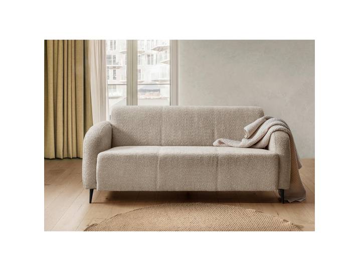 Livetastic 3-Sitzer-Sofa, Beige, Metall, Uni, 180x76x90 cm, Made in EU, Armteil rechts, Armteil links, Rücken echt, Stoffauswahl, Typenauswahl, Wohnzimmer, Sofas & Couches, 3er Sofas