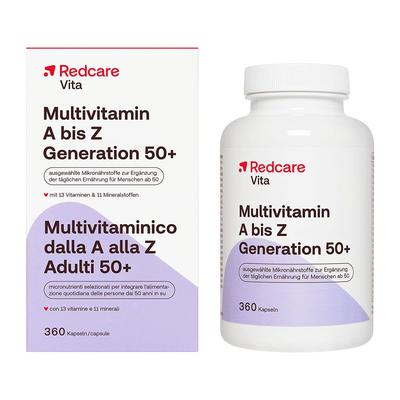 Redcare Vita Multivitamin A bis Z Generation 50+ 360 St Kapseln