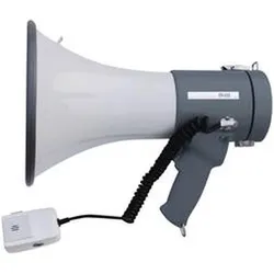 SpeaKa Professional ER-66S Megaphon mit Handmikrofon (Megaphon), Audio Zubehör, Weiss, Grau