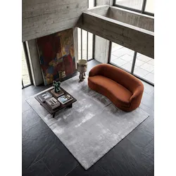 Teppich Hochflor Grau 240x240 cm - ALDAN   Kadima Design