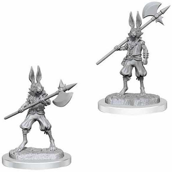Wiz Kids LLC Dungeons & Dragons Nolzur's Marvelous Unpainted Miniatures: Harengon Brigands for Tabletop Gaming