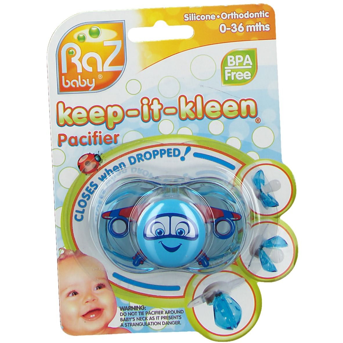 Raz Baby Fopspeen Adam Airplane 1 St Schnuller