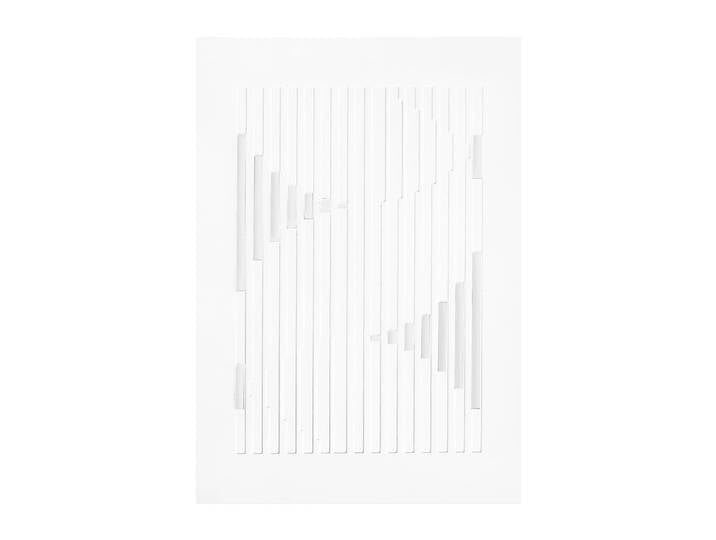 MOEBE Œuvre d art en relief lignes organiques 21x29,7 cm Blanc cassé'