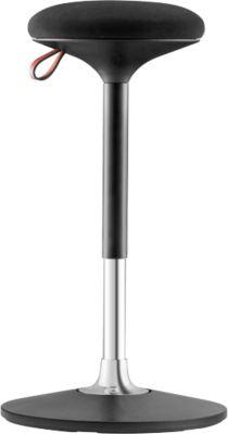 Steh-/Sitzhocker S 300, höhenverstellbar, mehrdimensionales Bewegungs-Gelenk, Sitzhöhe 590-850 mm, schwarz