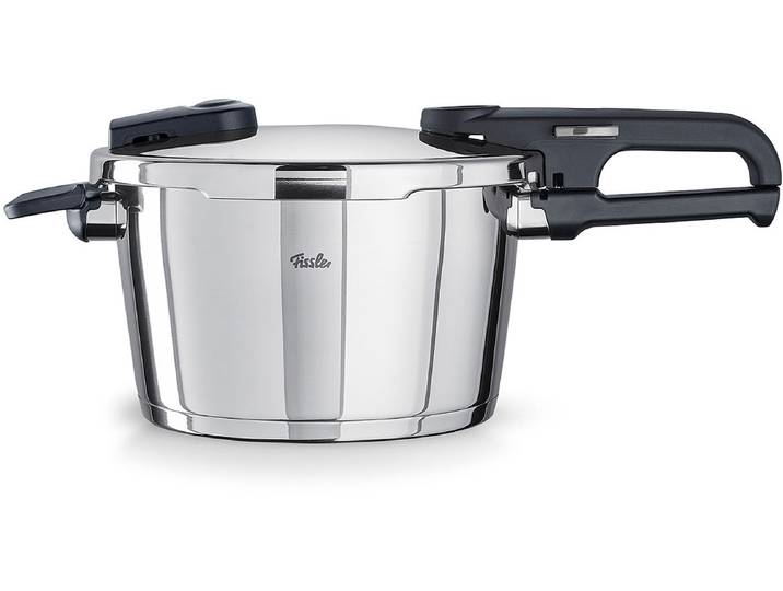 Schnellkochtopf FISSLER Vitaquick Edition , silber (edelstahl, silber), Ø:22cm, Töpfe, Schnellkochtopf, Made in Germany, mit gelochtem Einsatz
