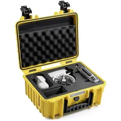 B&W International B&W drone.case PP.117 gelb für DJI Flip (Drohnen Koffer, DJI Flip), Drohne Tasche, Gelb