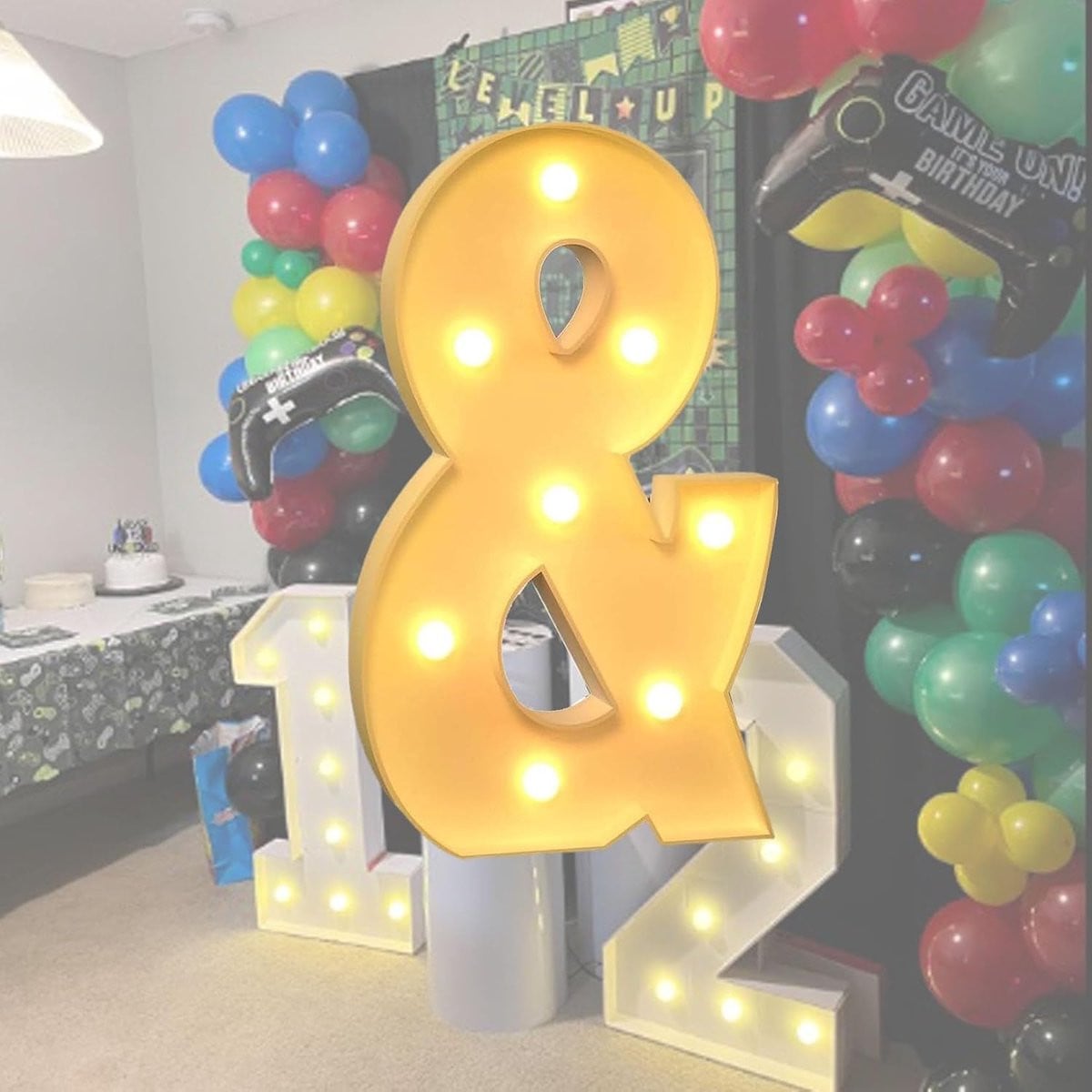 Verlichte Decoratie Cijfers met LED-verlichting - Wit - Hoogte: 120 cm