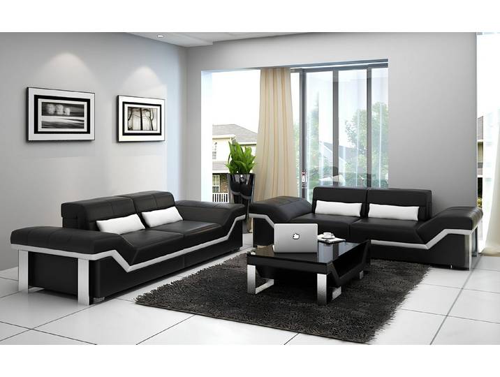 Xlmoebel Polstergarnitur Elegante Ledersofa Wohnlandschaft in modernem Design, (Wohnlandschaft, Sofa K5007D), Hergestellt in Europa