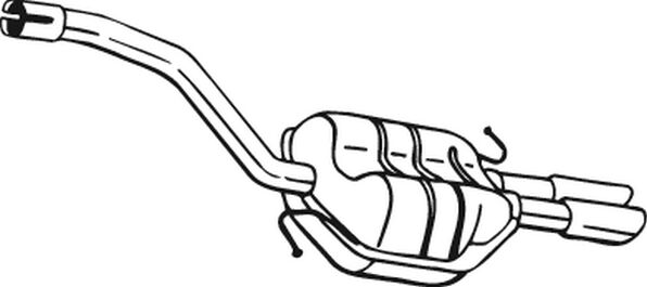 Bosal Endschalldämpfer 233165 Für Vw