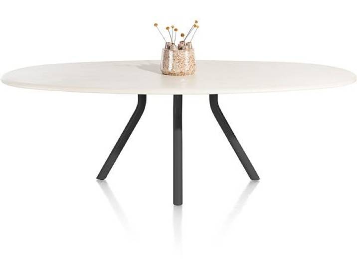 XOOON Lund Esszimmertisch oval MDF-Tischplatte