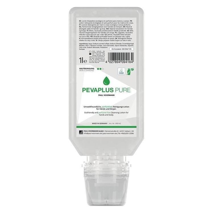Pevacare Handreinigung Pevaplus PURE 1 l unparfümiert Softflasche PAUL VOORMANN (Flüssigseife, 1000 ml) (15232)