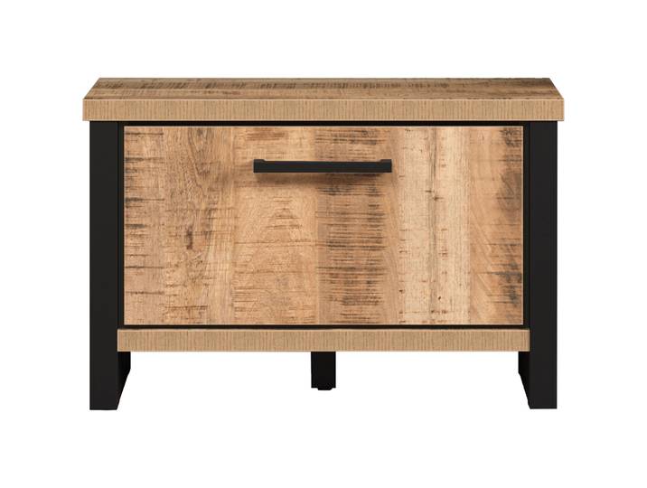 Schuhbank Rhodes braun/schwarz Holzwerkstoff B 73 H 47 cm