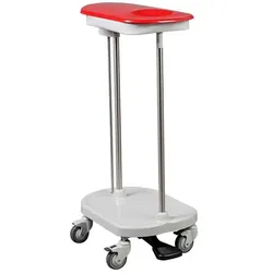 Wäschewagen MULTICART 1-Fach Wäschesammler Plus mit Deckel, Tretvorrichtung und Schiebegriff