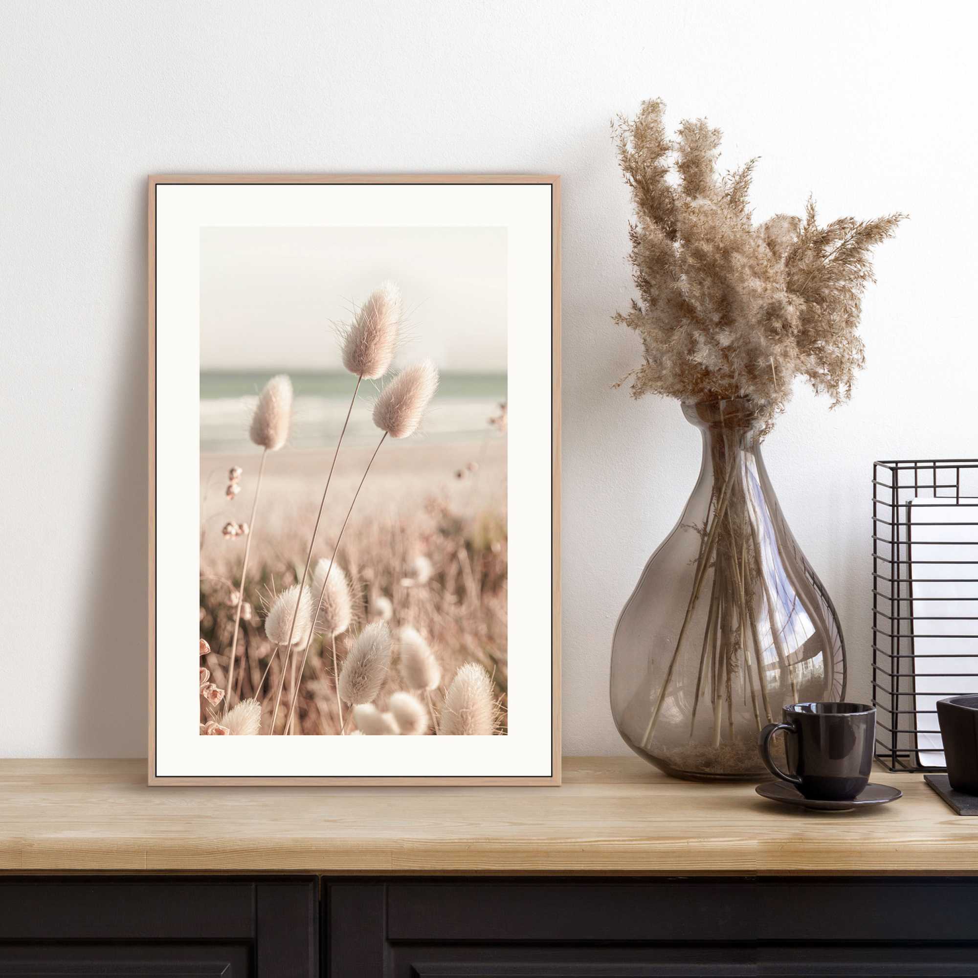 Reinders! Poster REINDERS "Ziergras", beige (farbe bild(er): beige), B:20cm H:30cm T:1,6cm, MDF, Bilder, Poster farbe bild(er): beige B/H/T: 20cm x 30cm x 1,6cm