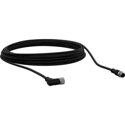ABB M12-C1012V2 M12-Kabel 10 m, geschirmt abgewinkelt, 5 x 0.34 mm2 und Abschirmung und geradem M12-Stiftstecker mit Abschirmung auf Stift 3 (0 V