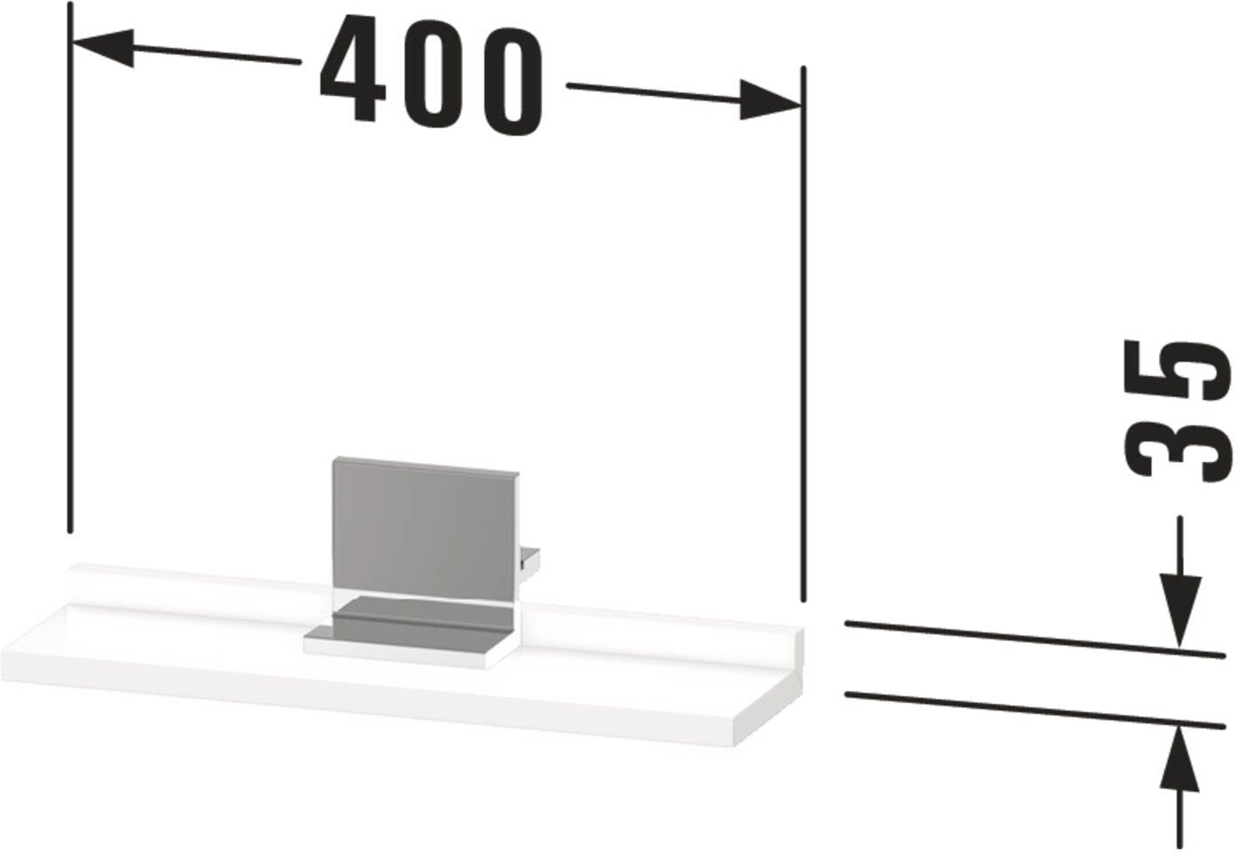 Duravit Sivida Ablage 40 x 11,5 cm