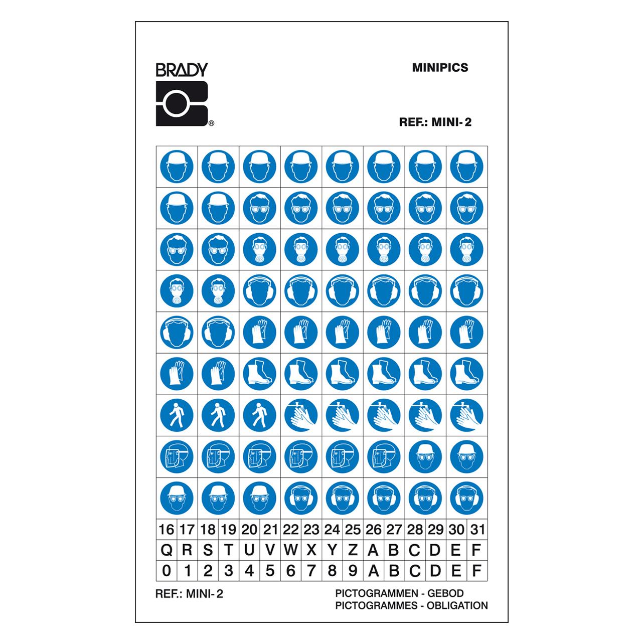 Brady Mini-Pictograms - Mini 2: (MINI-2)