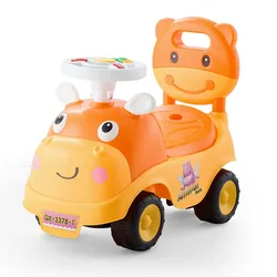 VEVOR Rutschauto, 500x240x415 mm Rutscher für Kleinkinder, Rutschfahrzeug mit Hupe und Musik, 22 kg Tragkraft, Stauraum unter dem Sitz, Lauflernhilfe für Kleinkinder von 19 bis 36 Monaten