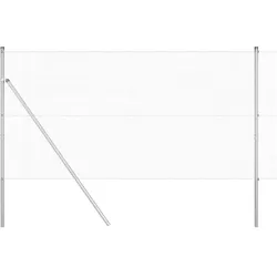 vidaXL Zaunpfosten Silber 10 x 1,2 m (12 x 12 mm Draht) Stahl