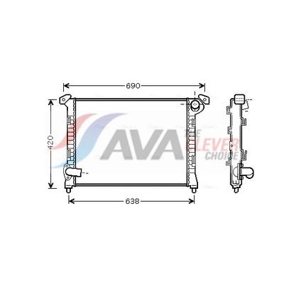 AVA CLEVER CHOICE Kühler, Motorkühlung bwa2314 für MINI