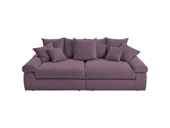 Ambia Home Bigsofa, Lila, Kunststoff, 4-Sitzer, 260x90x140 cm, Stoffauswahl, Rücken echt, Wohnzimmer, Sofas & Couches, Sofas, Bigsofas