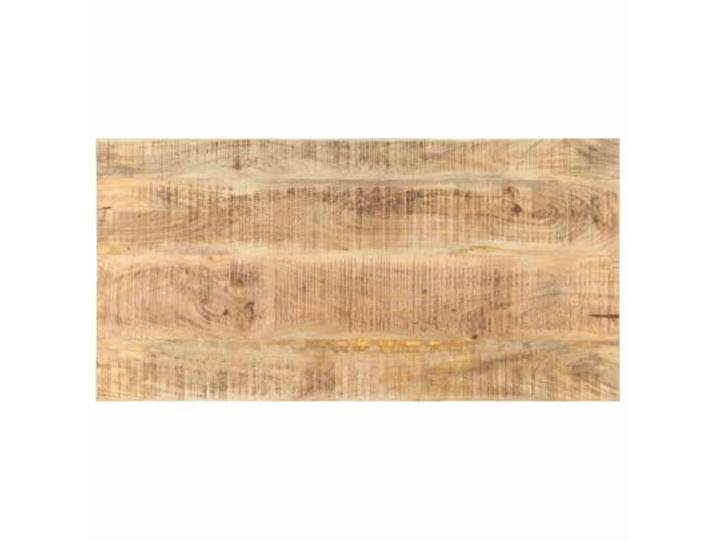 POUFGDR Tischplatte aus massivem Mangoholz, 25-27 mm, 100 x 60 cm Rustikal, langlebig, leicht zu reinigen, kommerzielle oder private Nutzung