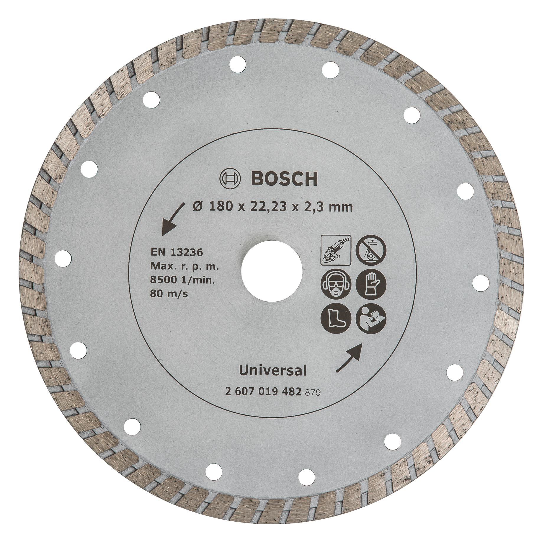 Bosch Zubehör Diamanttrennscheibe Turbo, Ø 180 mm (2607019482)