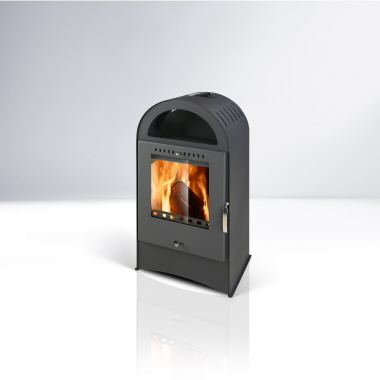 THORMAVYROBA Kaminofen BASEL schwarz 7 kW H/B/T: 885/421/341 mm 08038028