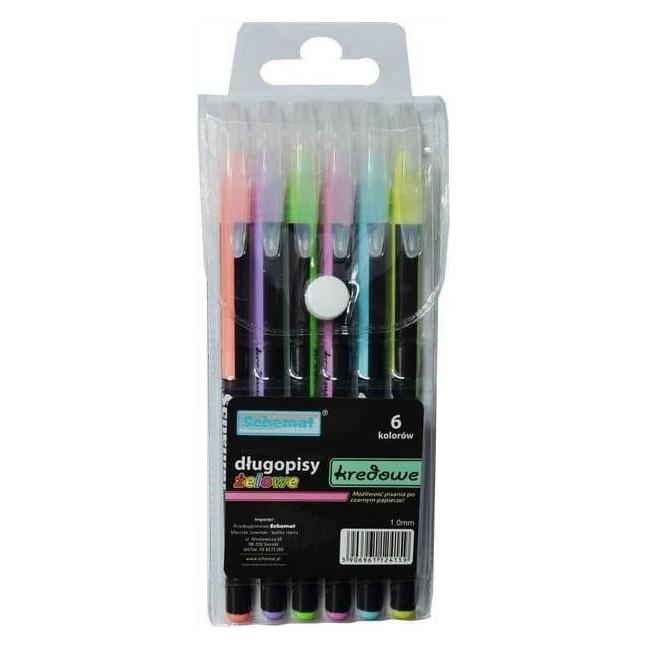 Schemat Kreide-Gelstifte, 6 Farben (6x) (41906032)