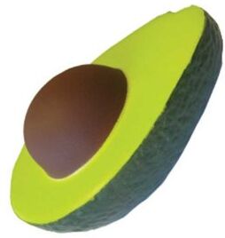 Avocado Antistress in poliuretano verde 10x4,5 cm Personalizzate o neutre